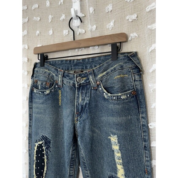 True Religion Patchwork Boot Cut Jeans Size 29 Women’s - Picture 4 of 9
